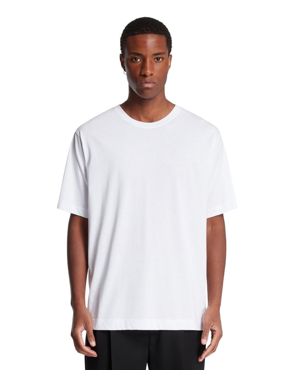 Dries Van Noten White Crew Neck T-Shirt for men