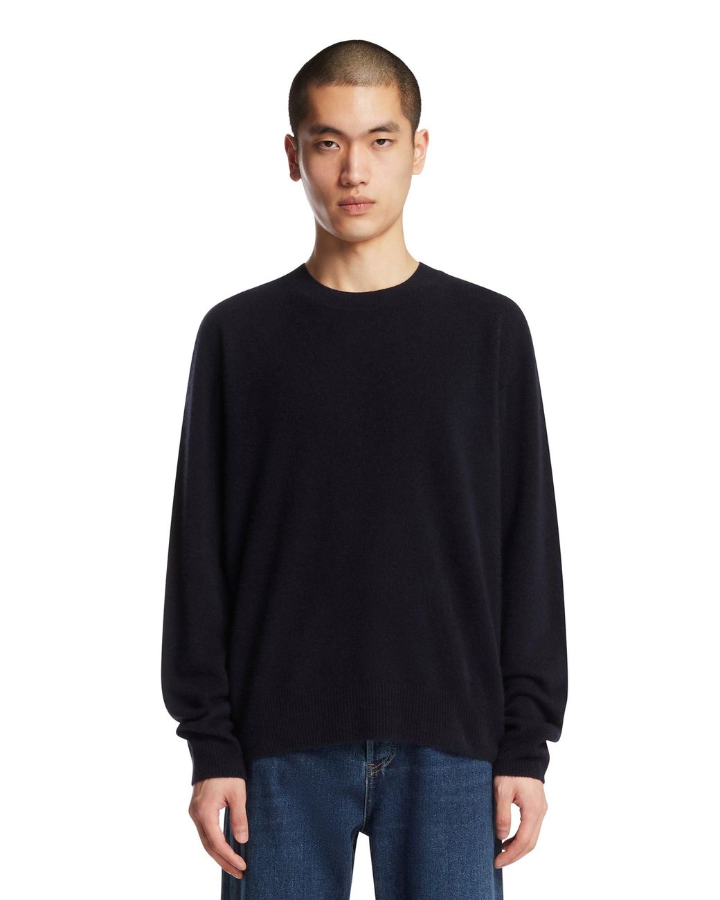 The Row Blue Auguste Cashmere Sweater for men