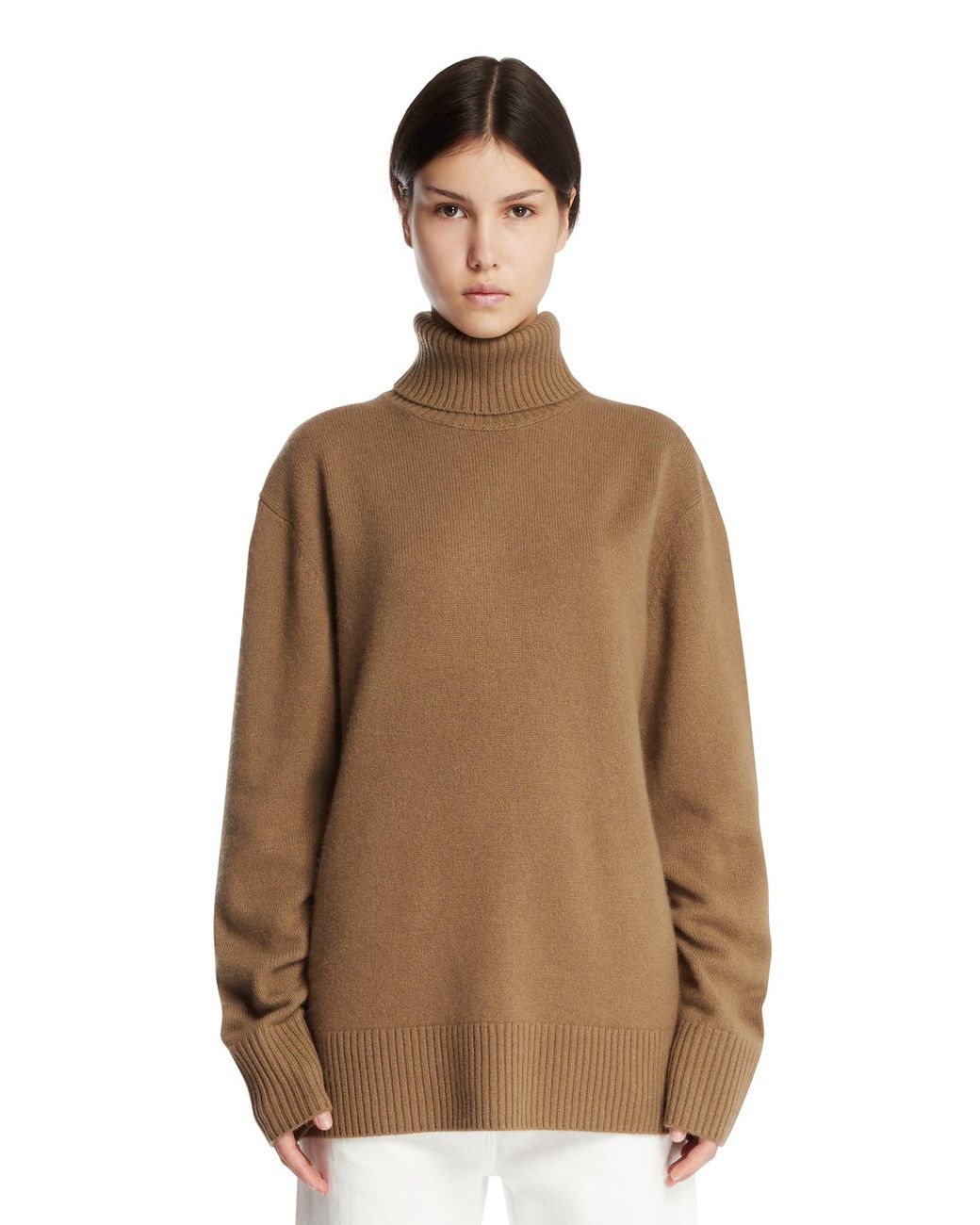 Totême Brown Turtleneck Sweater
