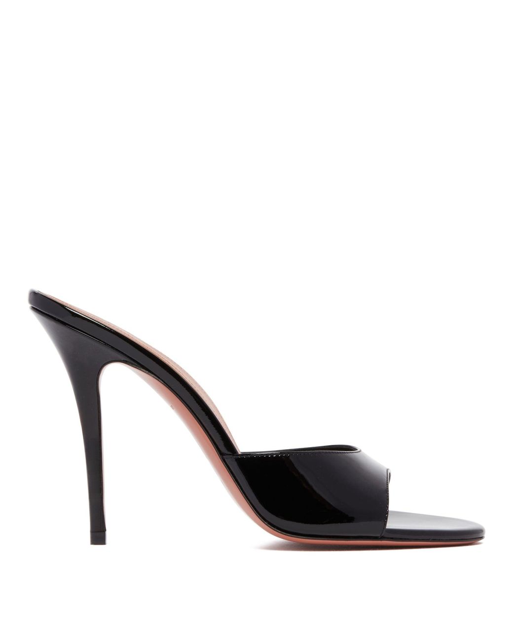 AMINA MUADDI Black Elodie 105 Patent Mules
