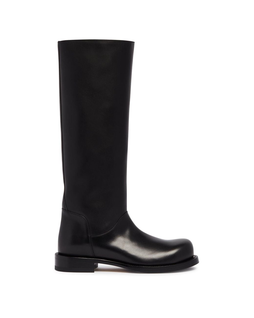 Christen Black Leather Low Boots