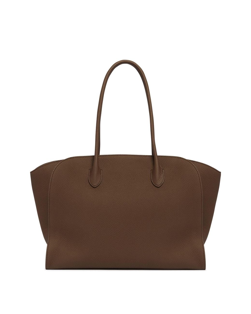 The Row Brown Marlo 14 Leather Bag
