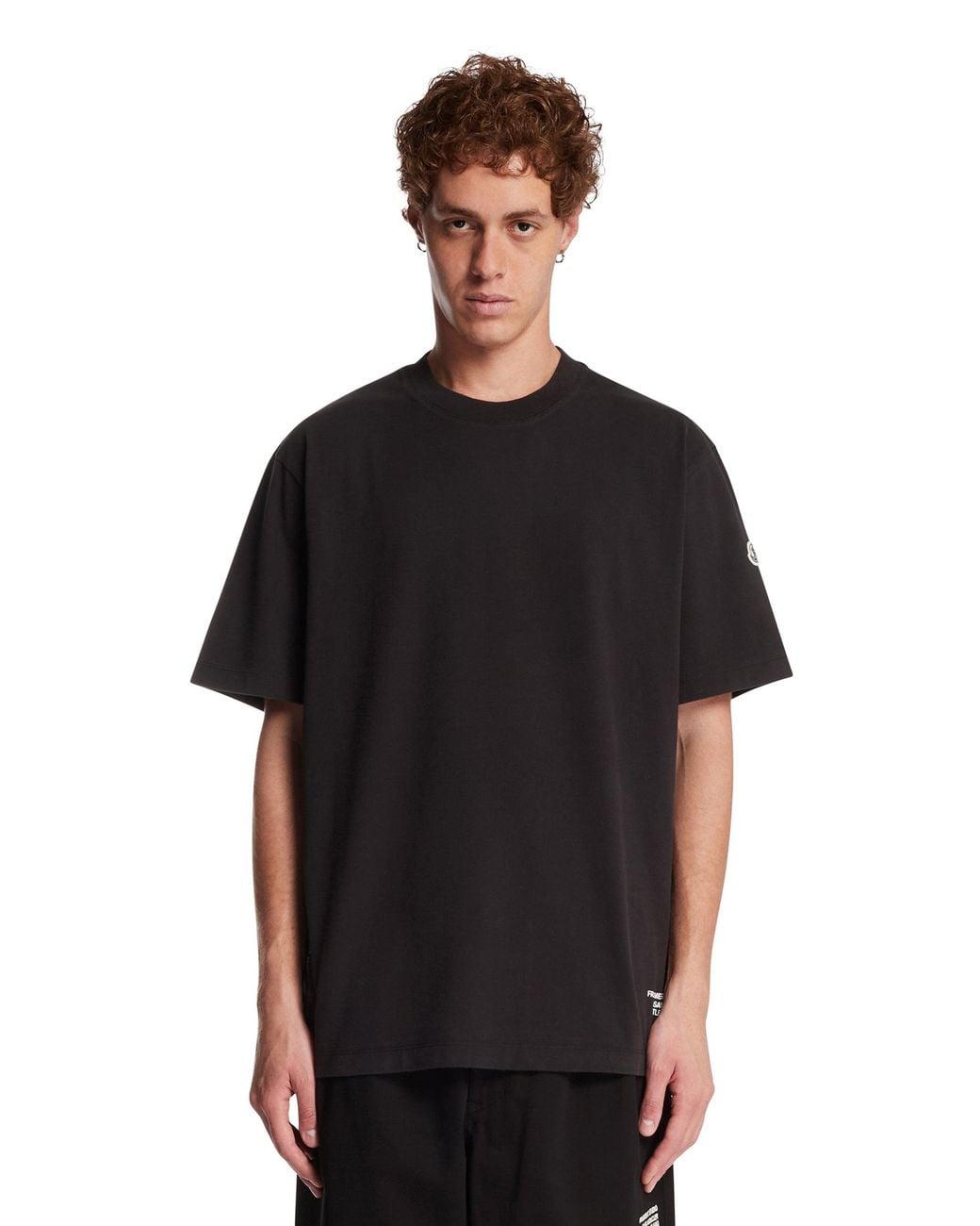 Moncler Genius Black Logo T-Shirt for men