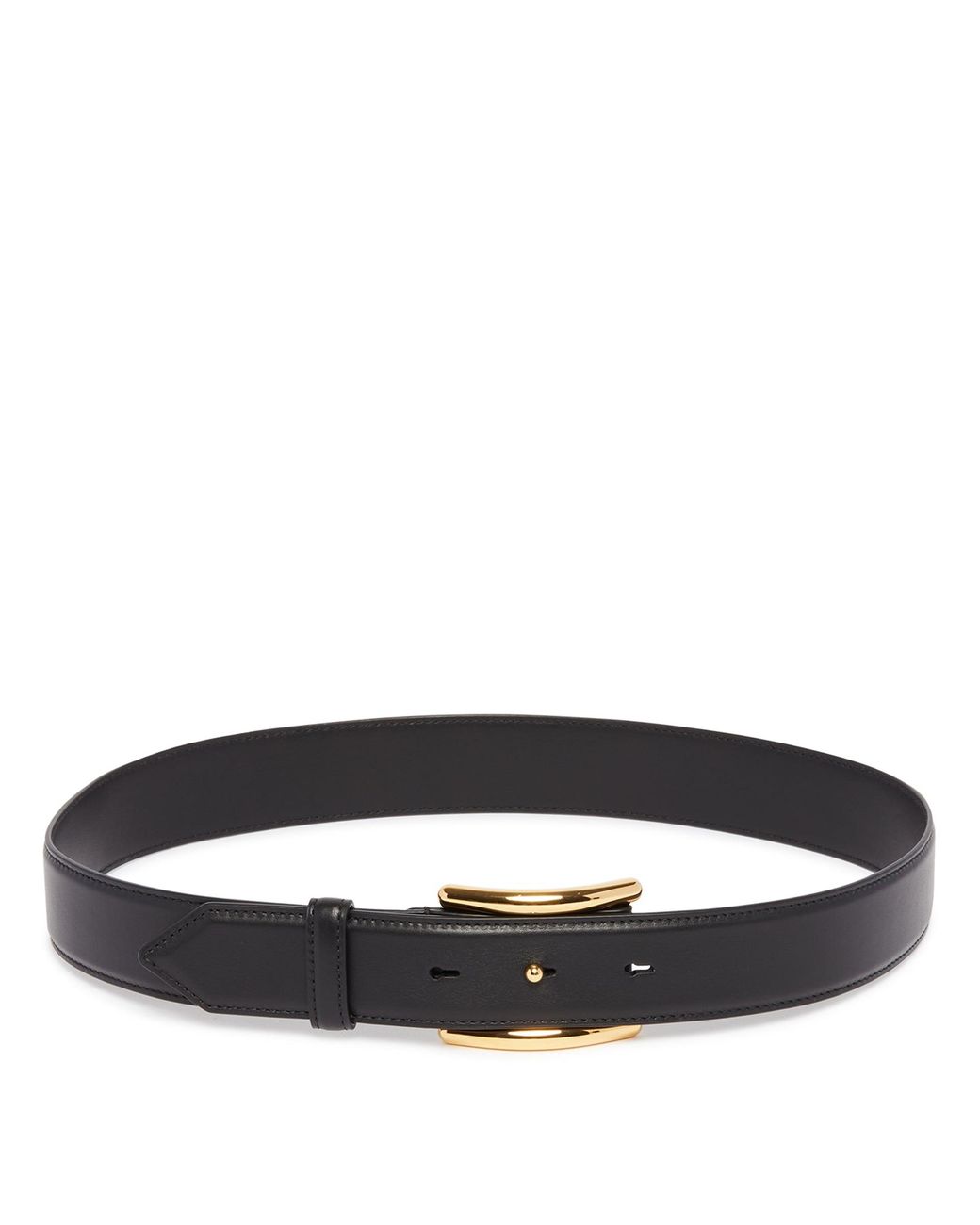 Alaïa Black Curve Leather Belt