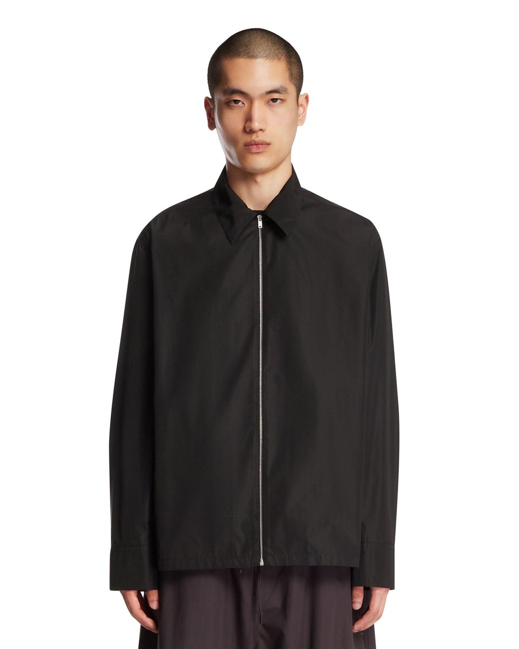 Jil Sander Black Zip Jacket for men