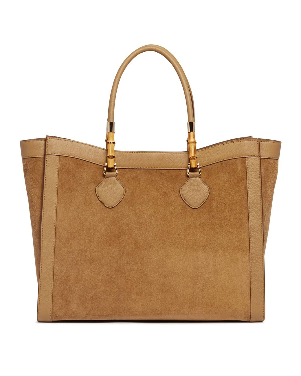 Gucci Brown Bamboo Tote Bag