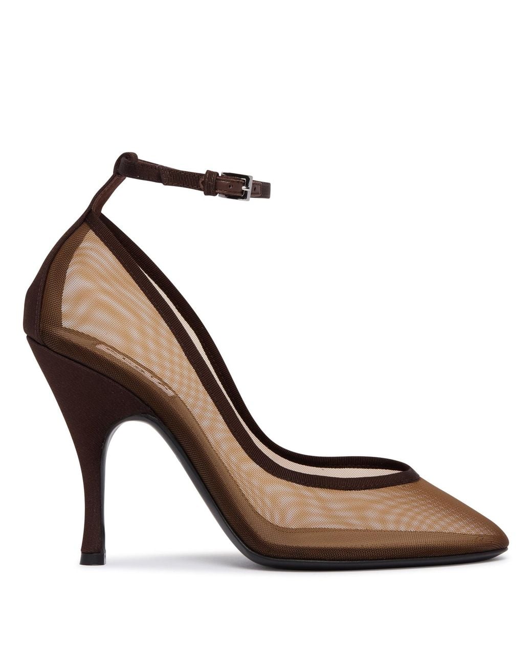 Alaïa Brown Mesh Pumps