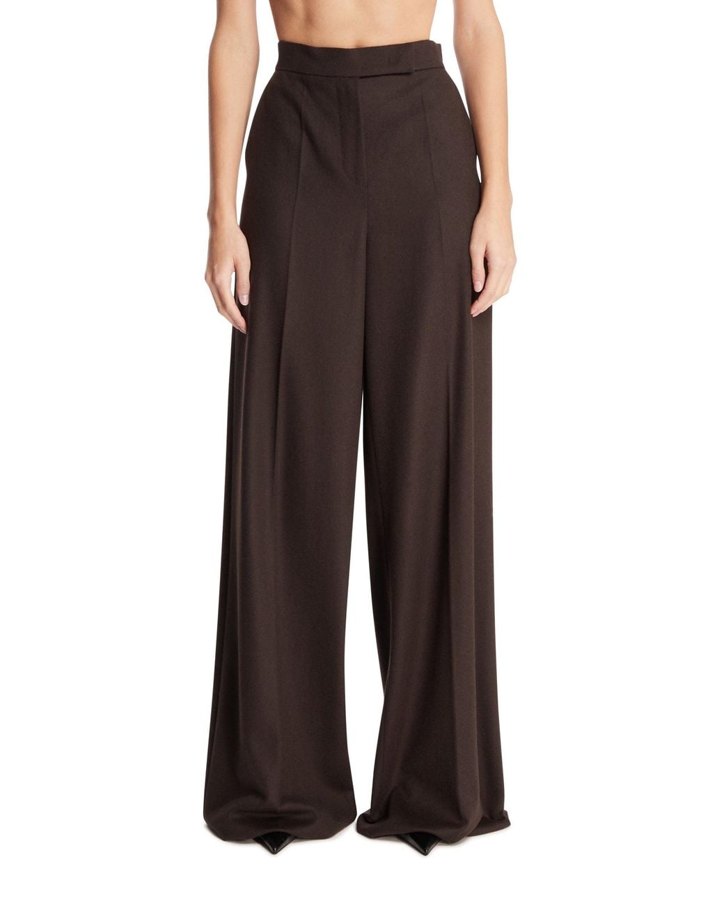 Pantaloni Ampi di Max Mara in Brown
