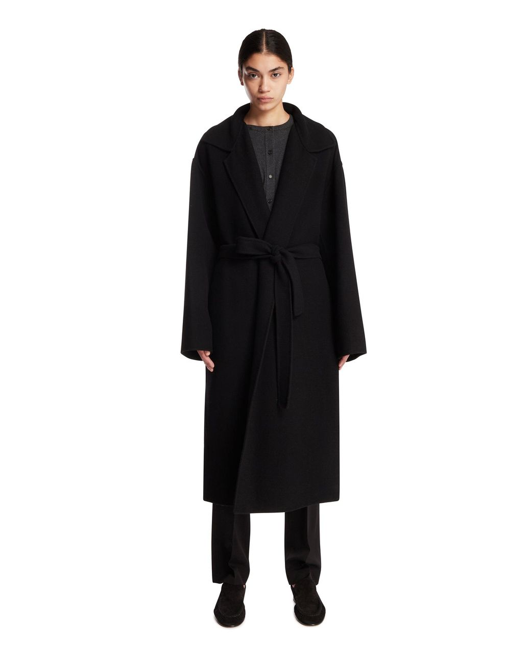 The Row Black Ciara Coat
