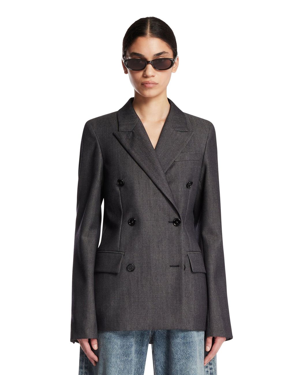Balenciaga Black Double-Breasted Tailored Jacket