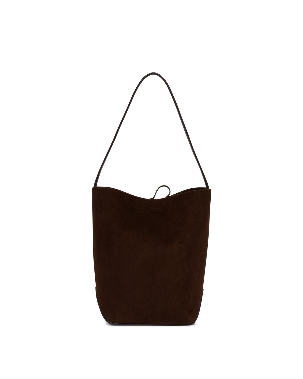 The Row Brown Suede N/S Park Medium Tote Bag