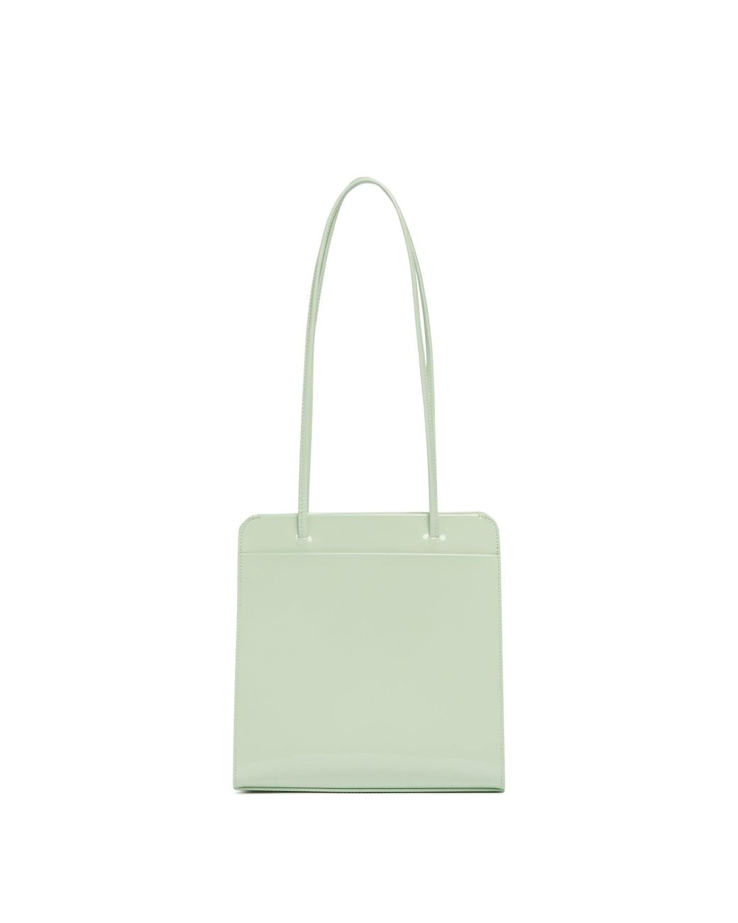 Faune Green Leather Lisse Bag