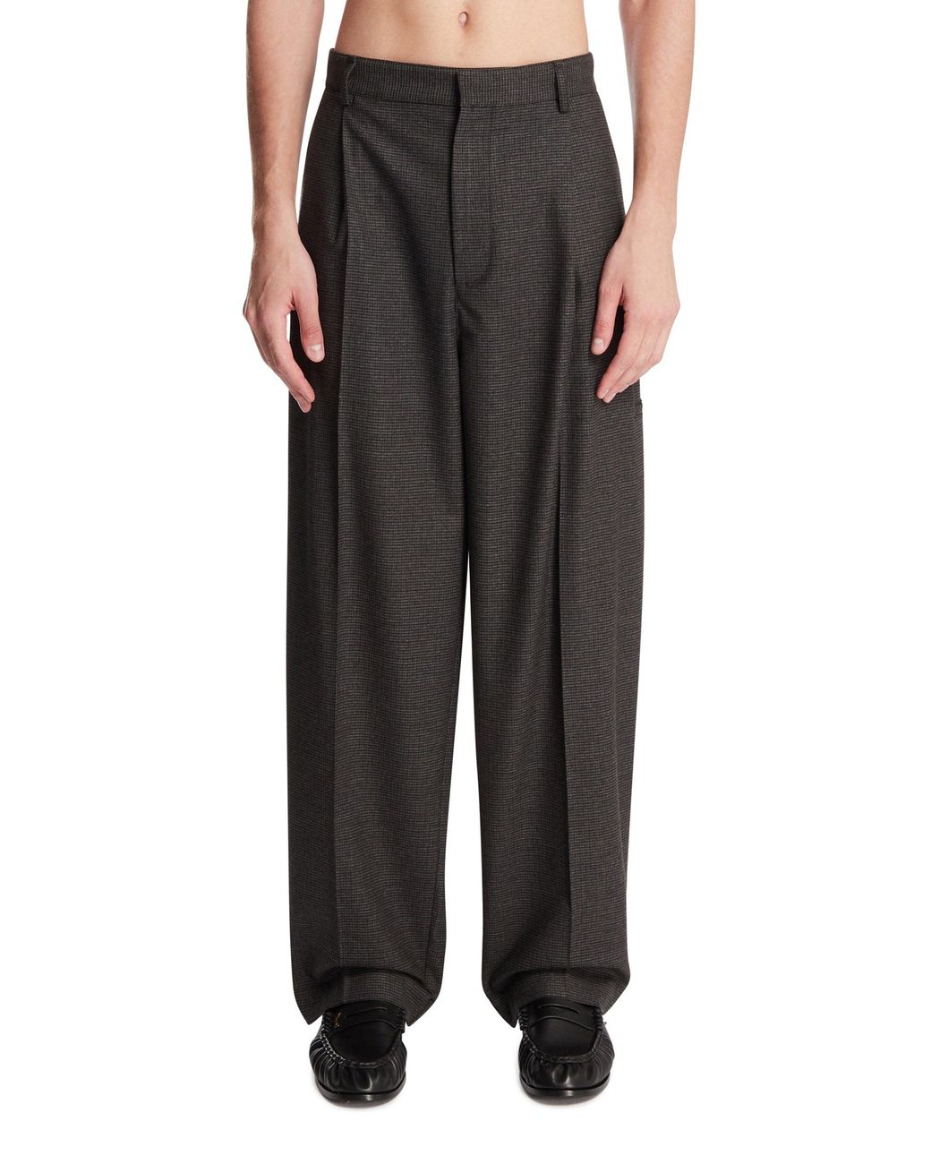 DARKPARK Black Viscose Trousers for men