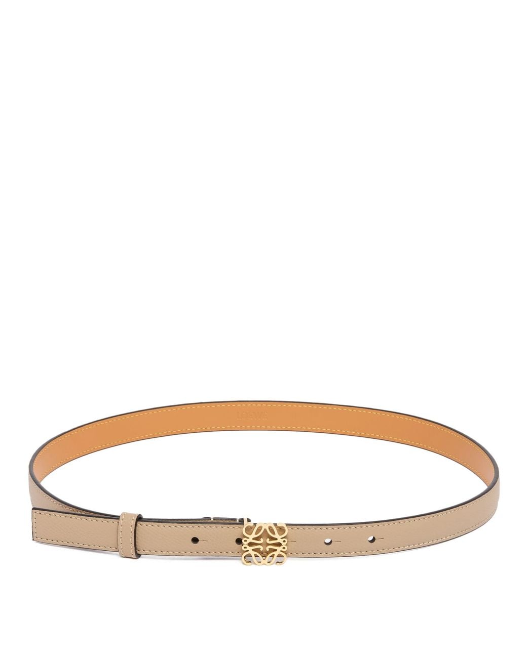 Loewe Brown Anagram Leather Belt