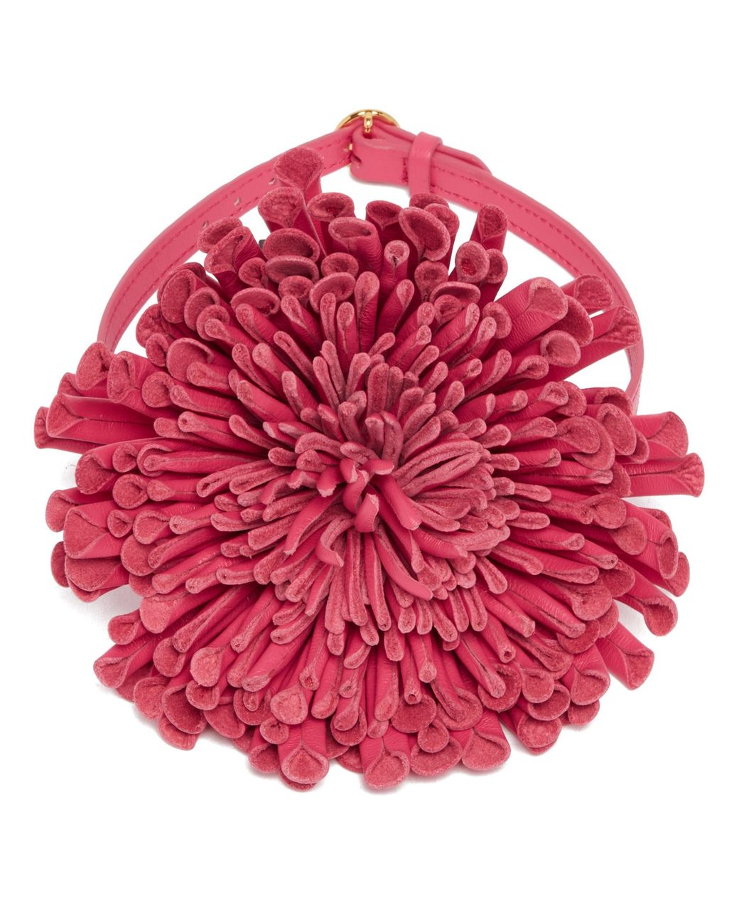 Alaïa Red Leather Flower Choker