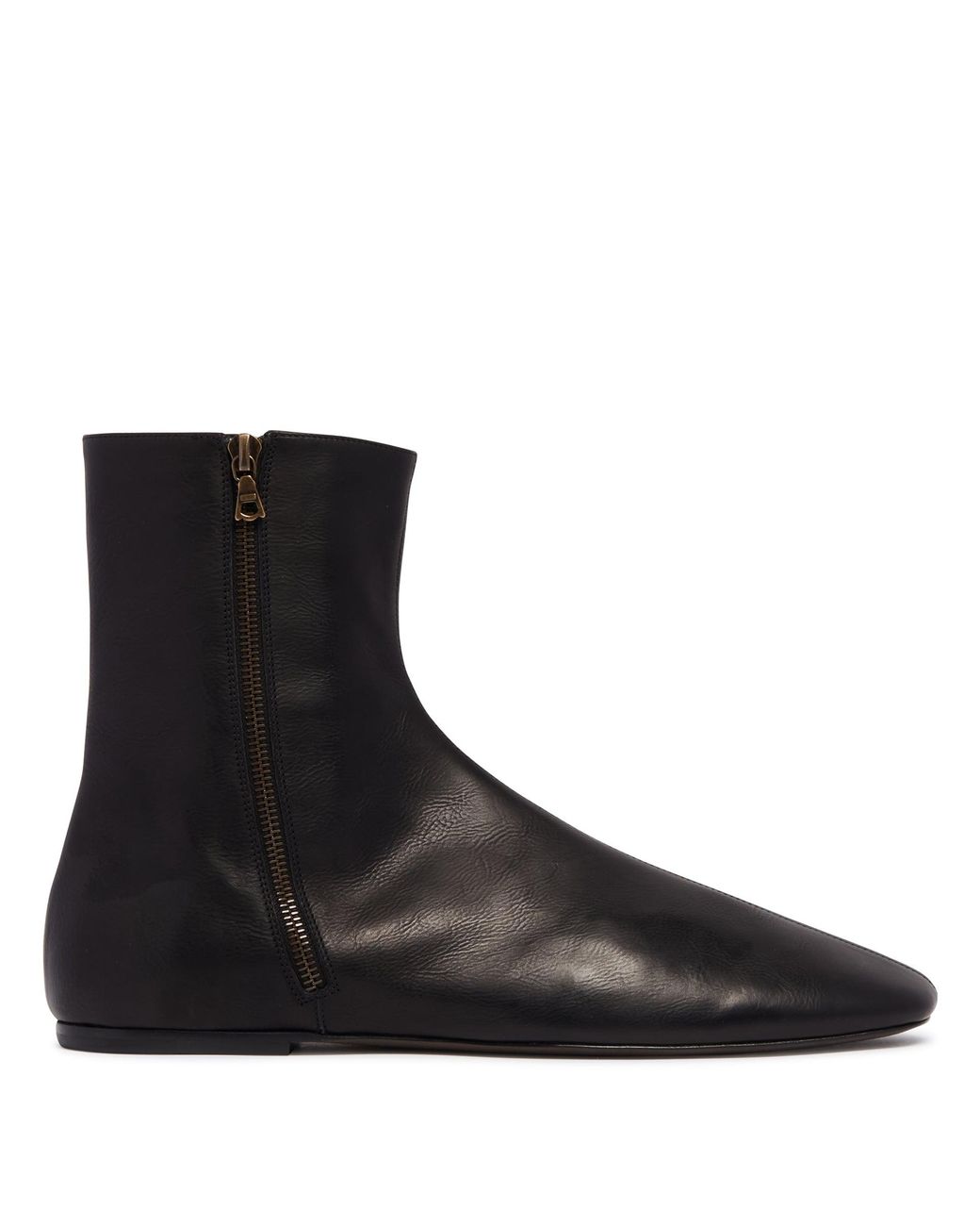 Dries Van Noten Black Pointed Ankle Boots for men