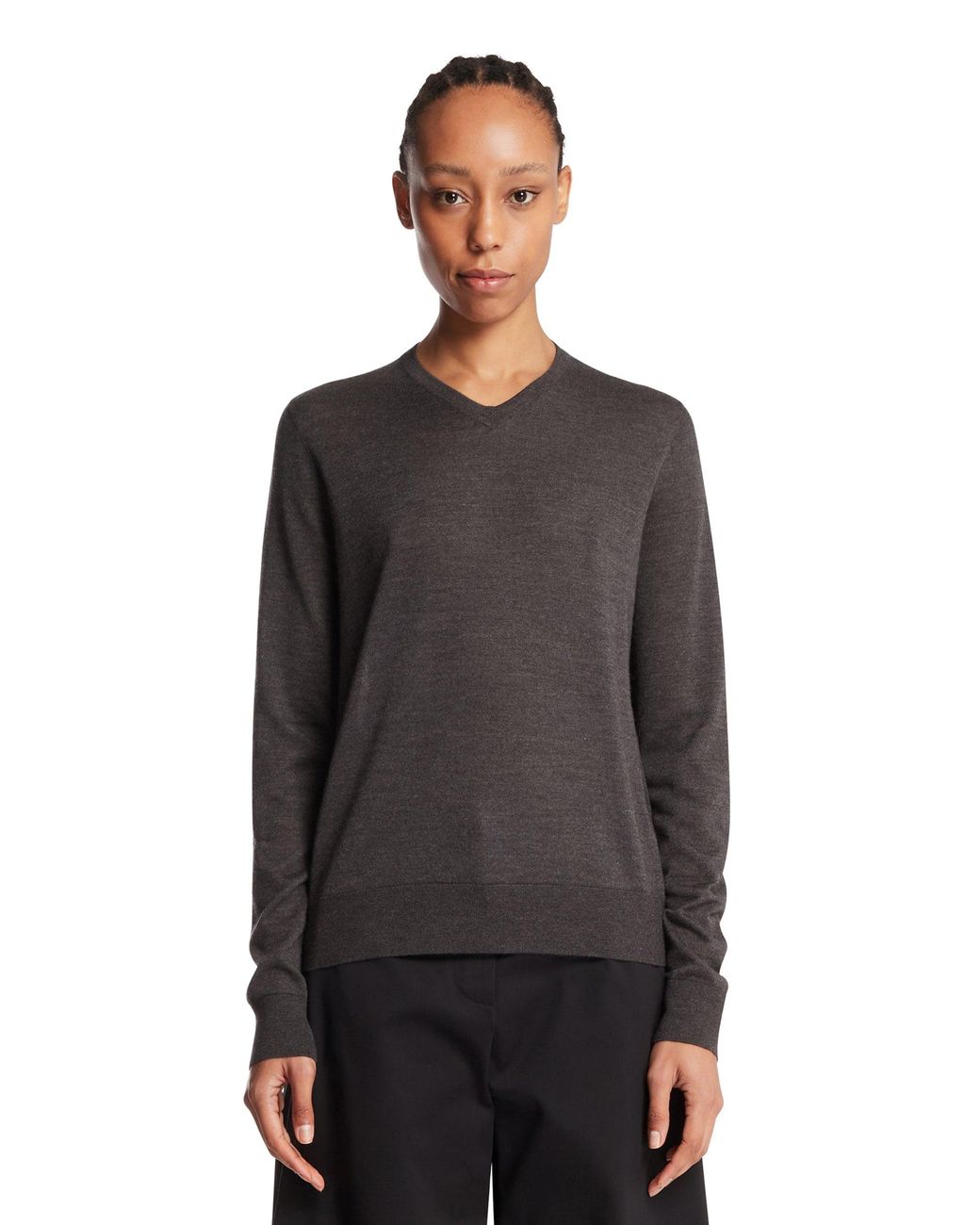 The Row Black Ondre Cashmere Sweater