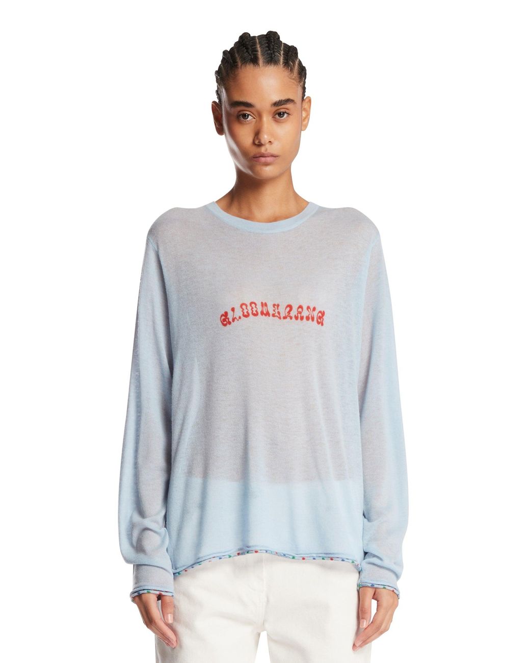 Adrian Cashmere Blue Gloomerang Long Sleeve T-Shirt