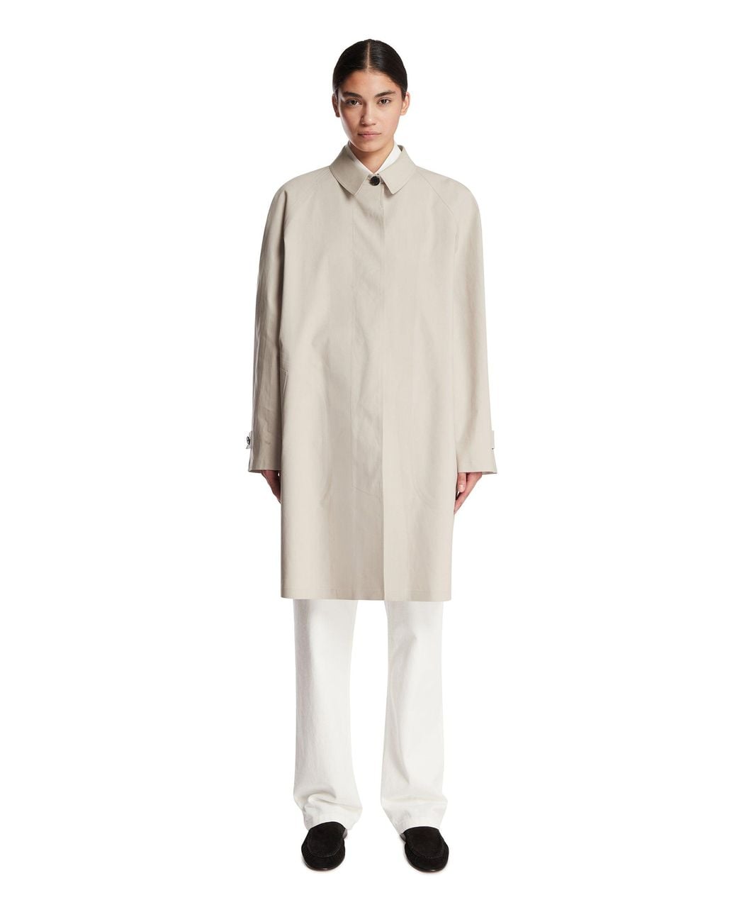 The Row White Amaya Coat