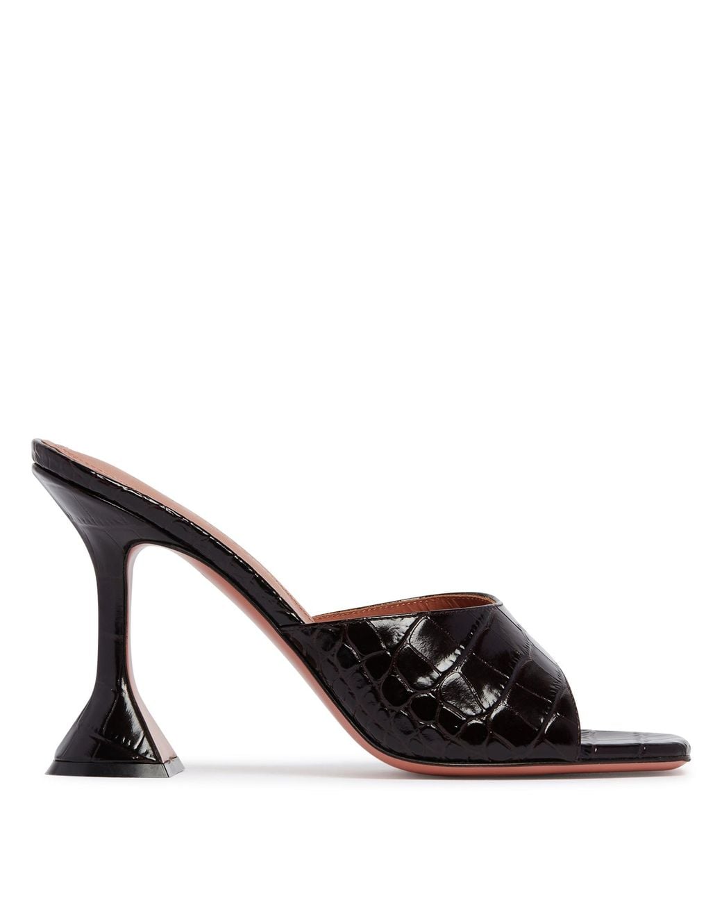 AMINA MUADDI Black Leather Lupita Mules