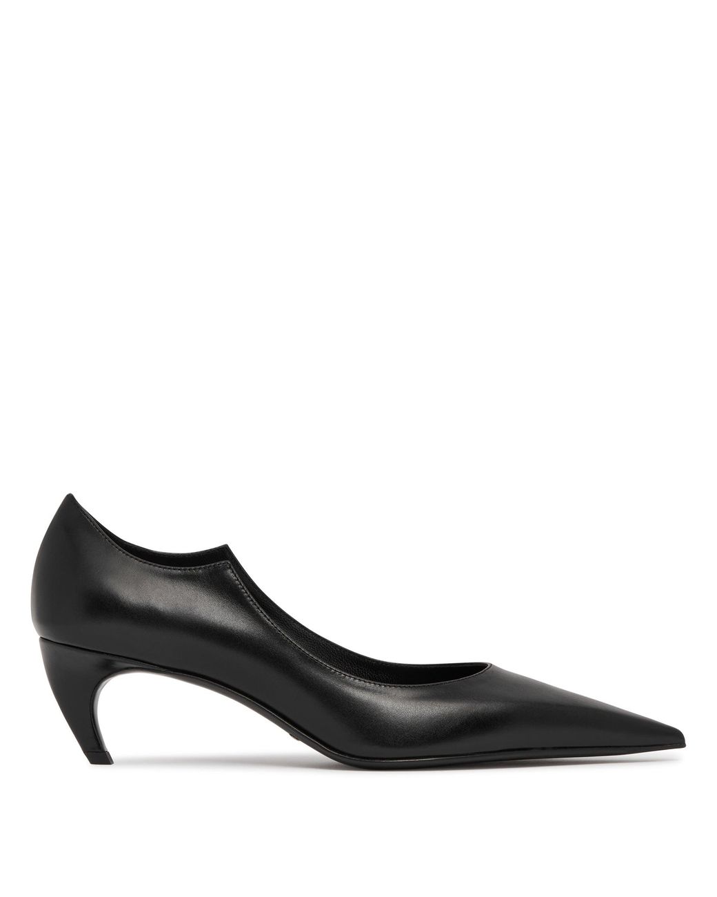 Khaite Black Valerie Leather Pumps