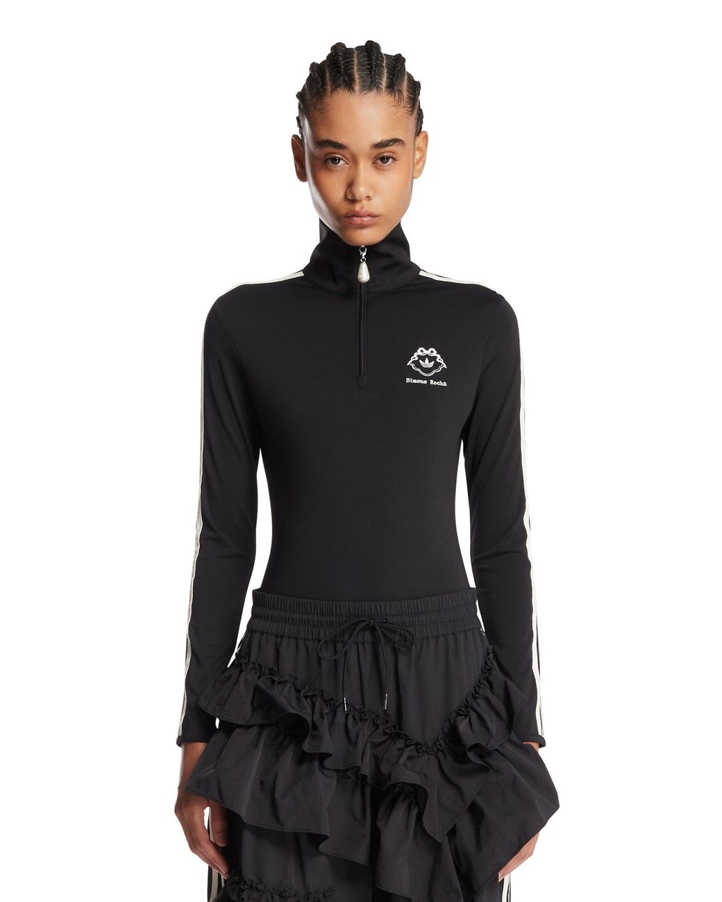 Adidas Originals Black Simone Rocha X Fitted Bodysuit