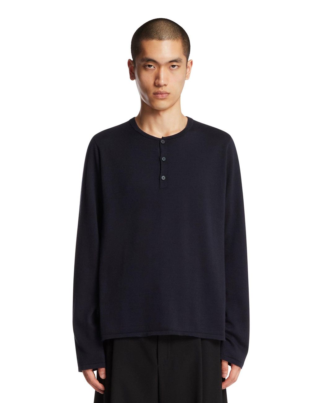 The Row Blue Cashmere And Silk Top for men