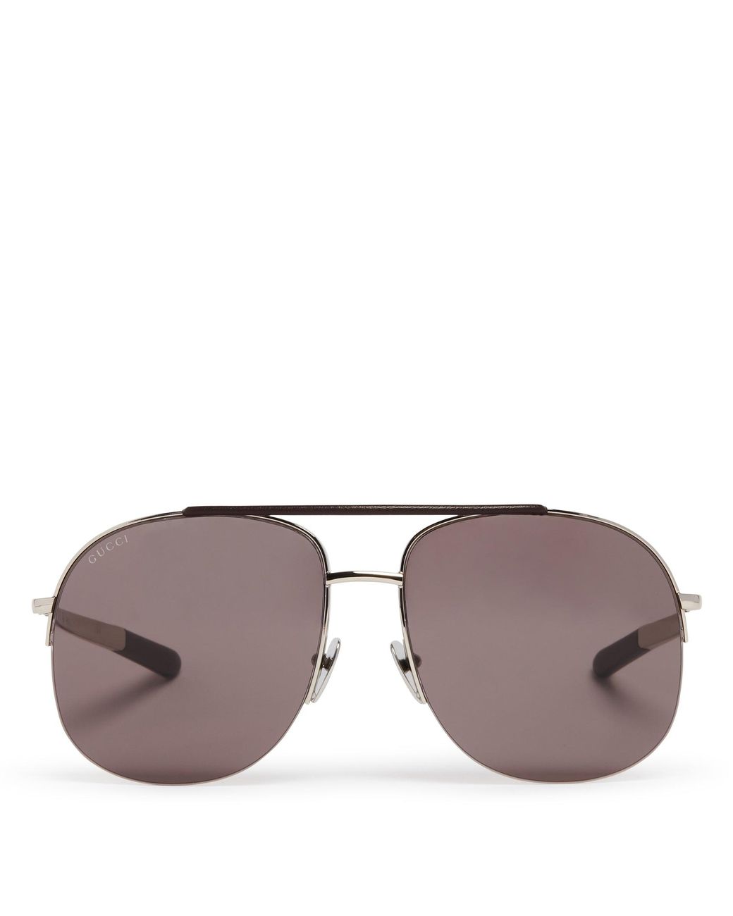 Gucci Gray Navigator Sunglasses