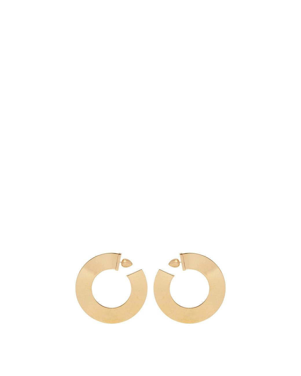Alaïa Metallic Blade Hoop Earrings