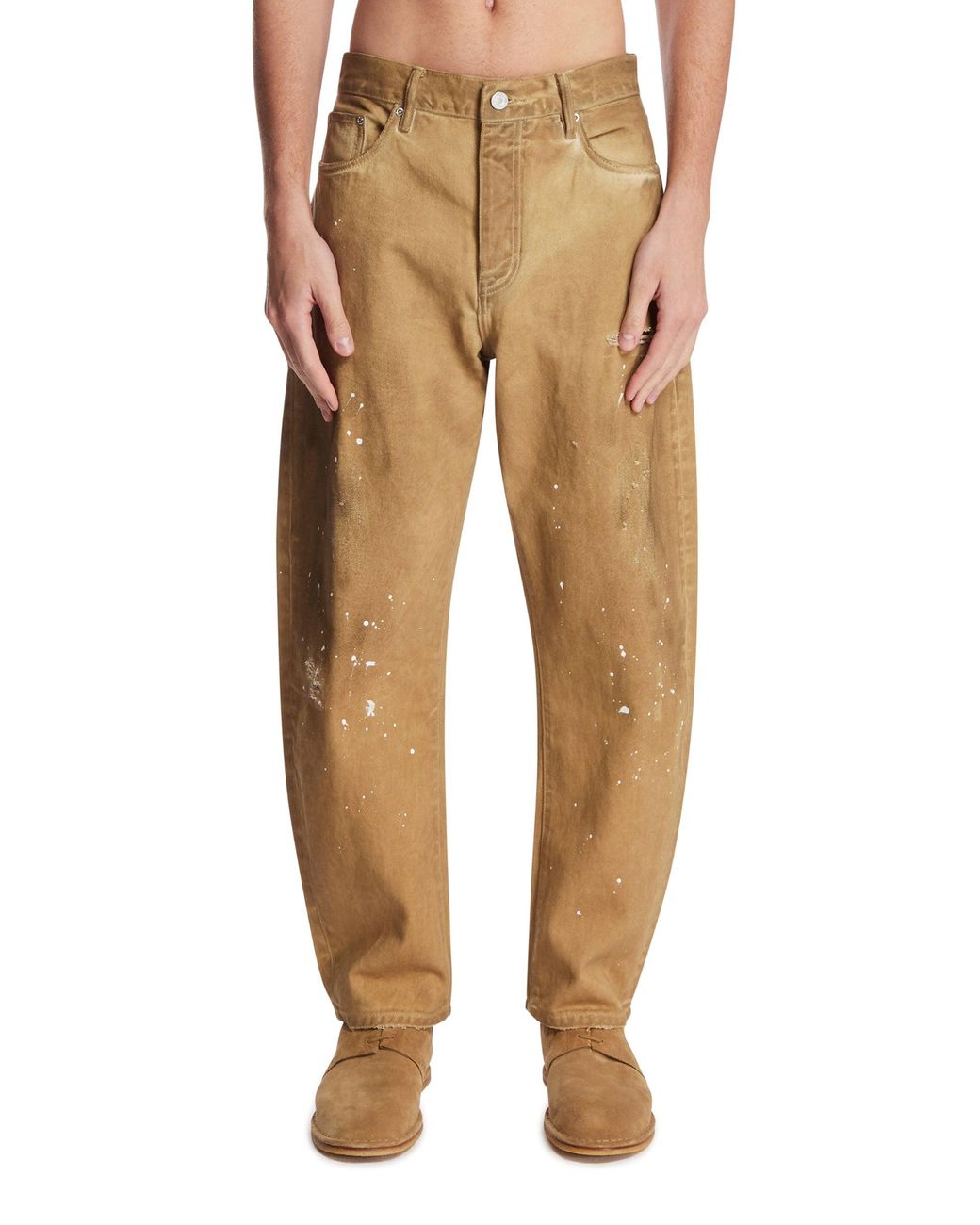 Purple Denim Natural Tapered Jeans for men
