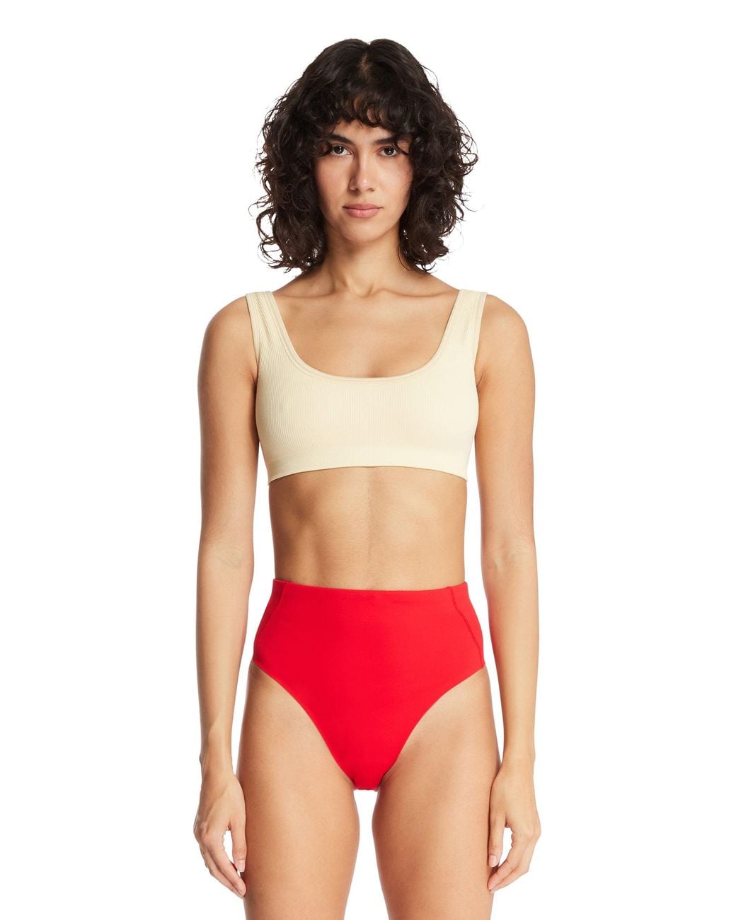 Nike Red Skims Micro-Scoop Bra