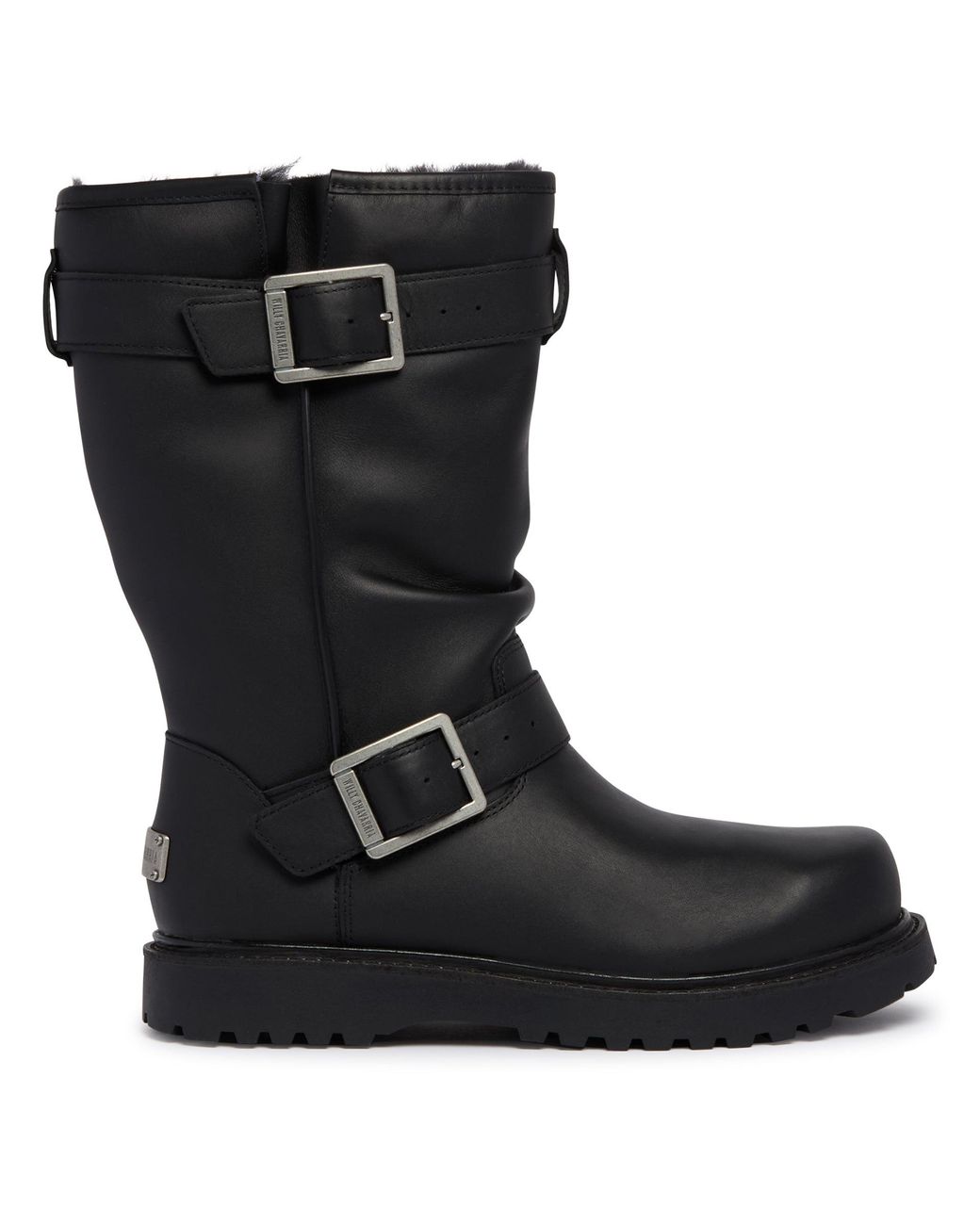 Ugg Black X Willy Chavarria Leather Biker Boots for men