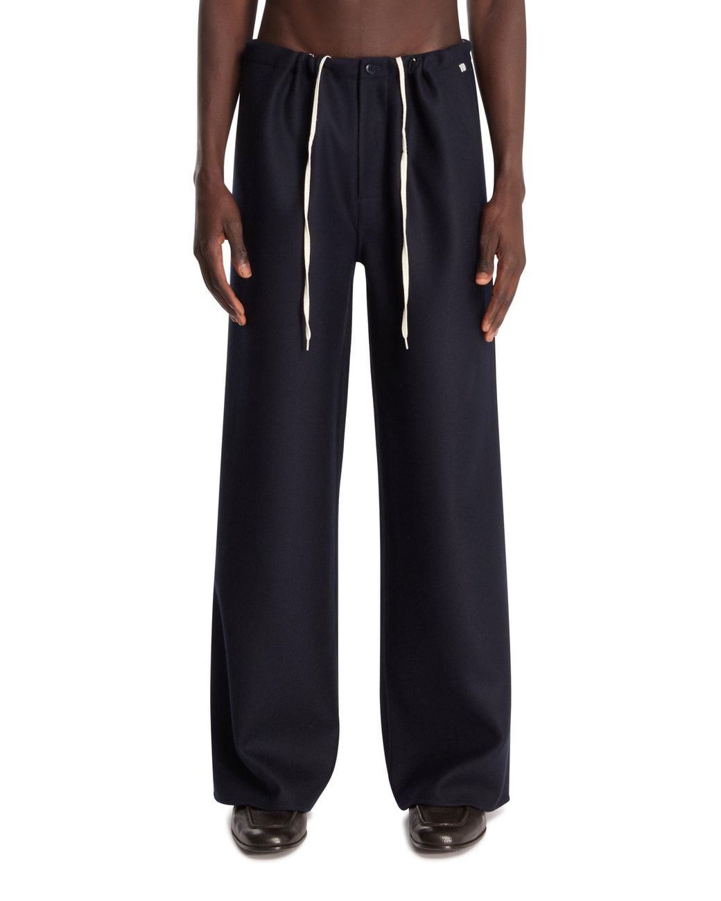 Extreme Cashmere Black Wool And Cashmere Trousers for men