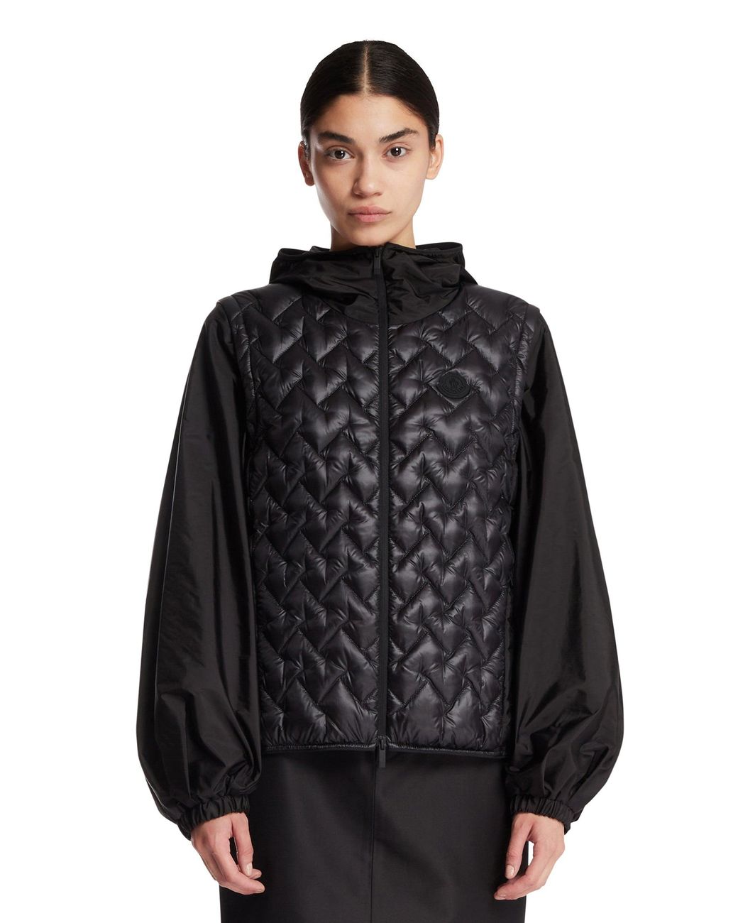 Moncler Black Packable Mirage Short Down Jacket