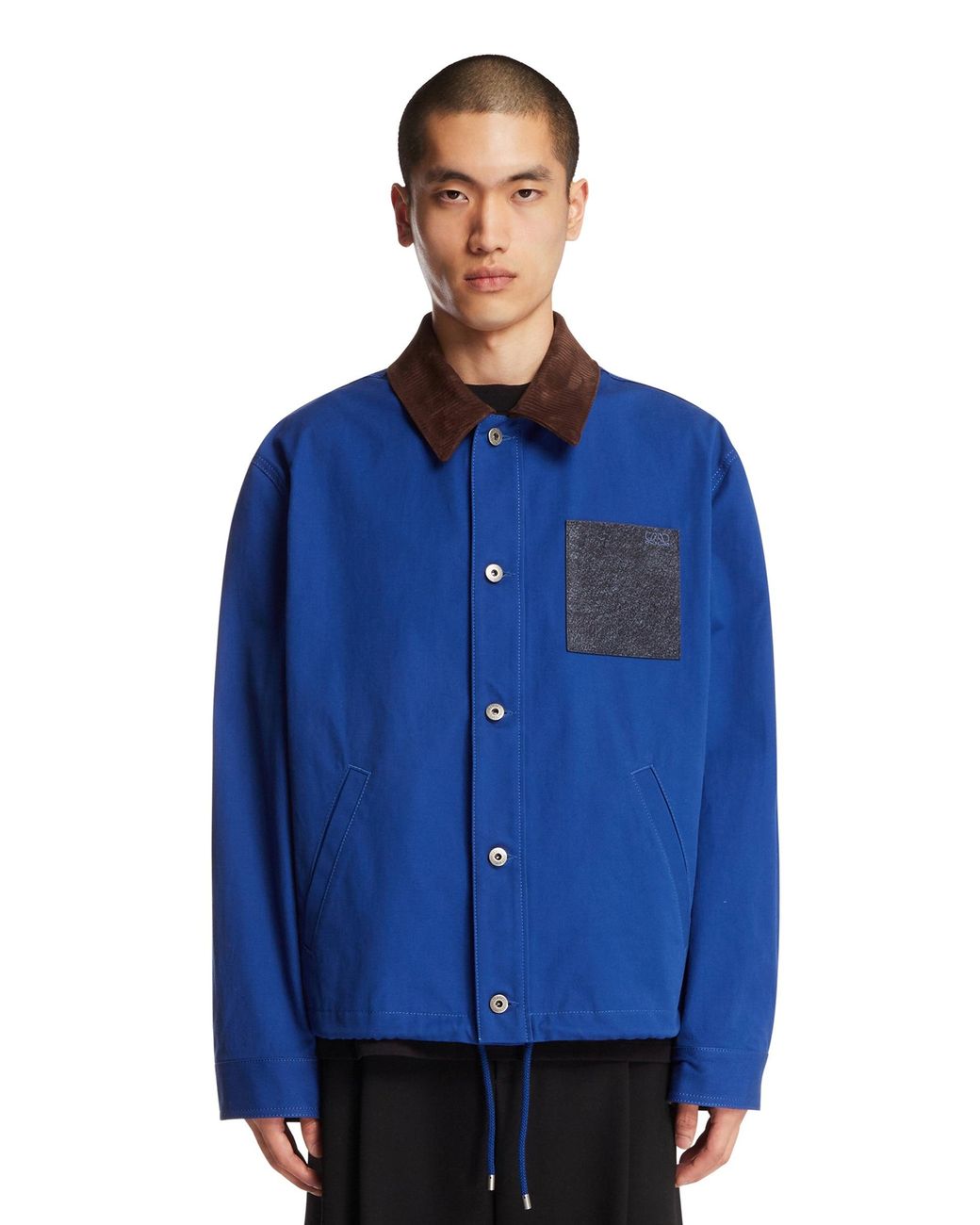 Loewe Blue Cotton Workwear Jacket for men
