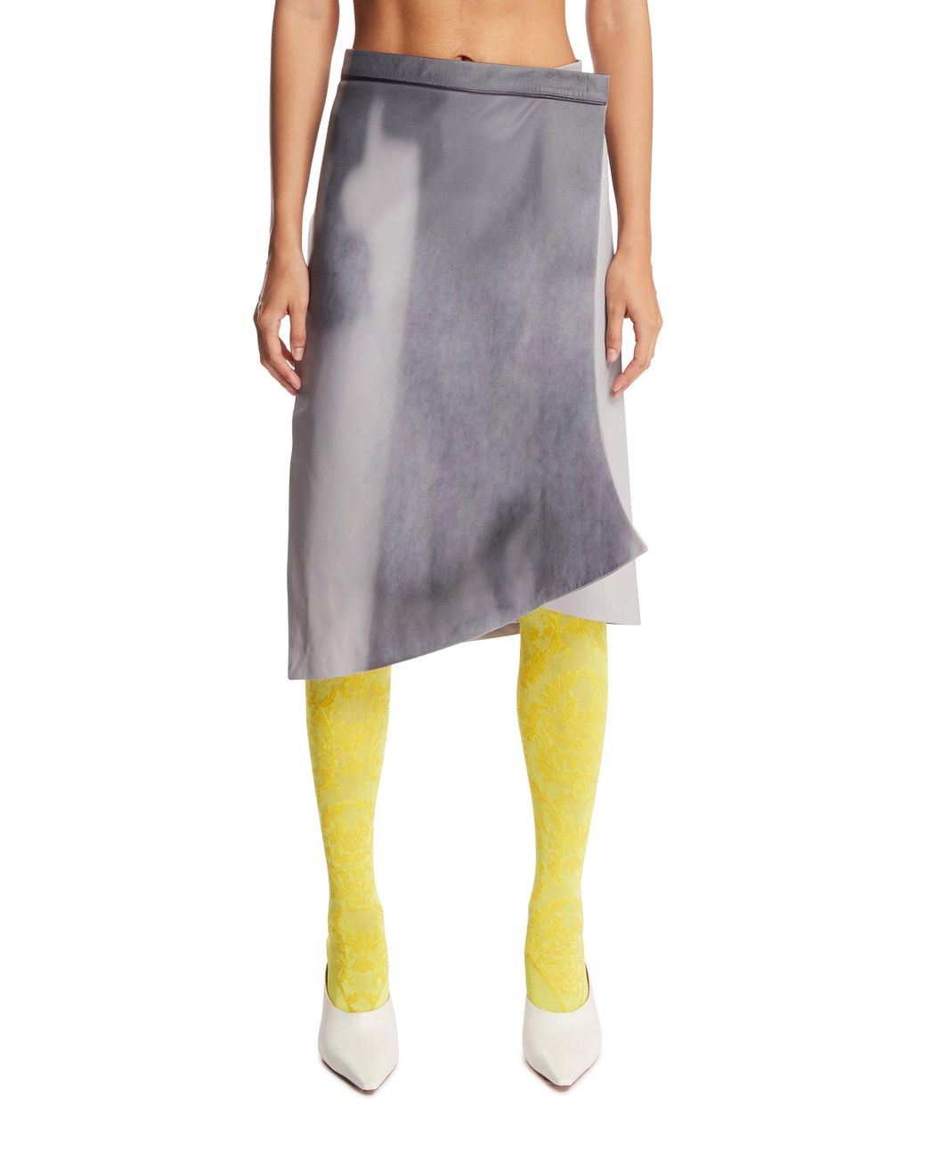 JULIE KEGELS Blue Asymmetric Wrap Skirt