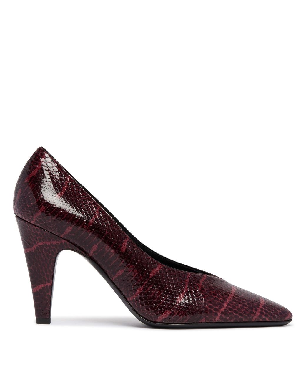 Alaïa Purple Leather Cone Pumps