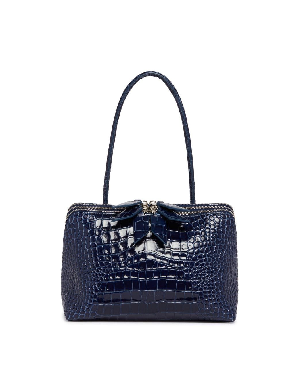 The Attico Blue Python-Print Leather L'Altra Di Milano Bag