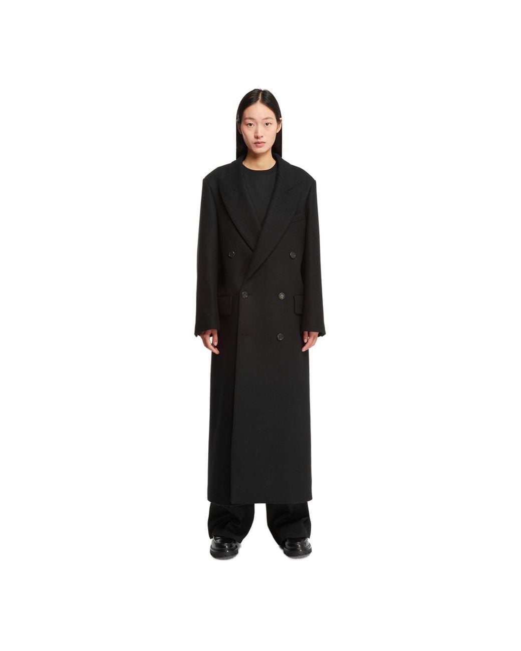 ARMARIUM Black Wool Hadi Coat