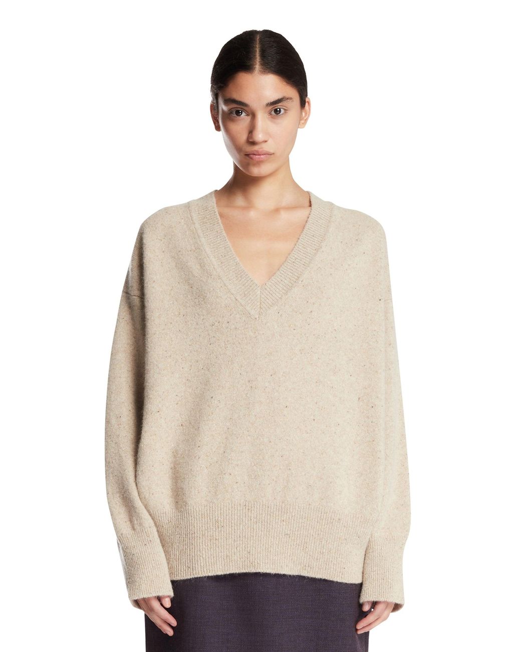 Rohe Natural Wool V-Neck Sweater
