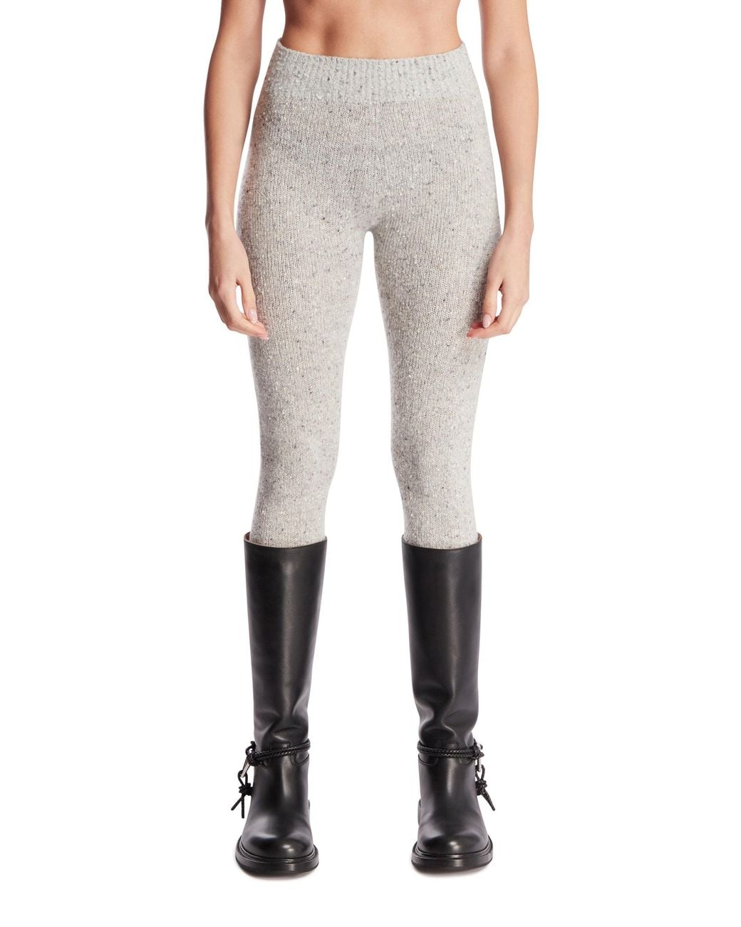 The Row Gray Mumuka Cashmere Leggings