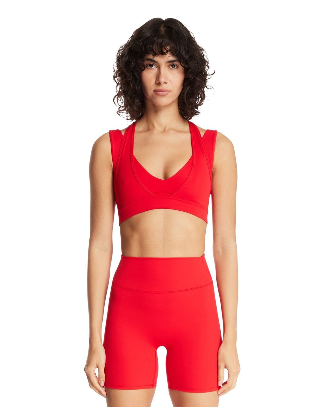 Nike Red Skims Double-Strap Top