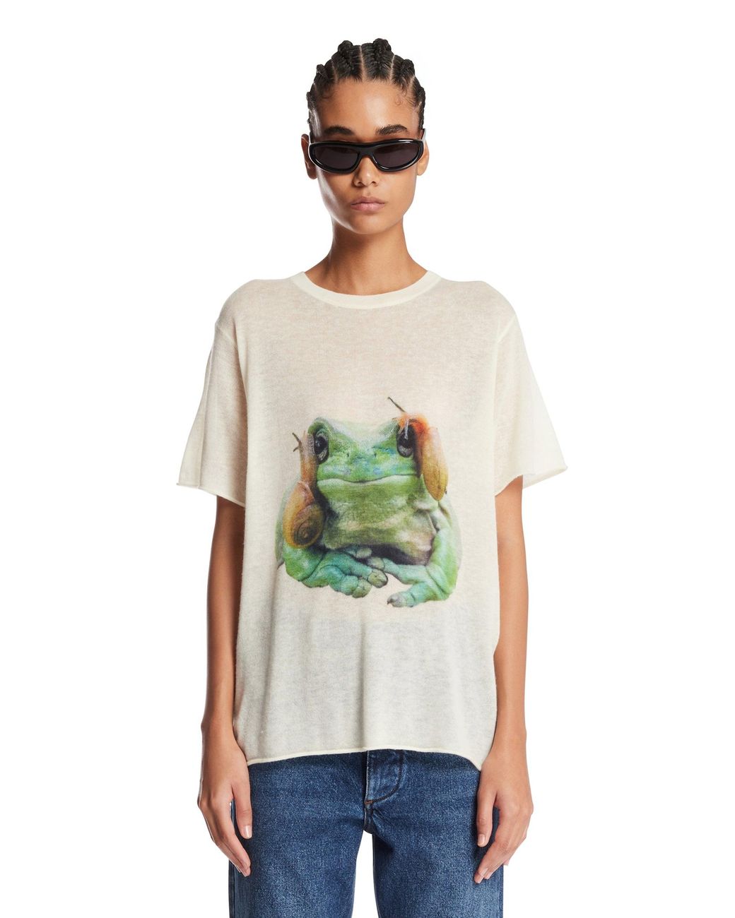 Adrian Cashmere Green Froggy T-Shirt
