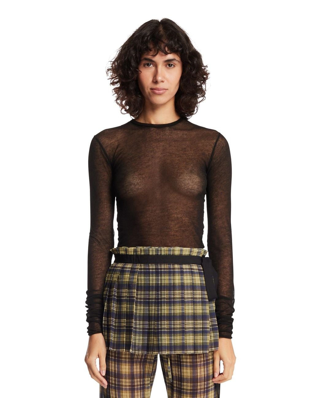FFORME Black Viscose Top