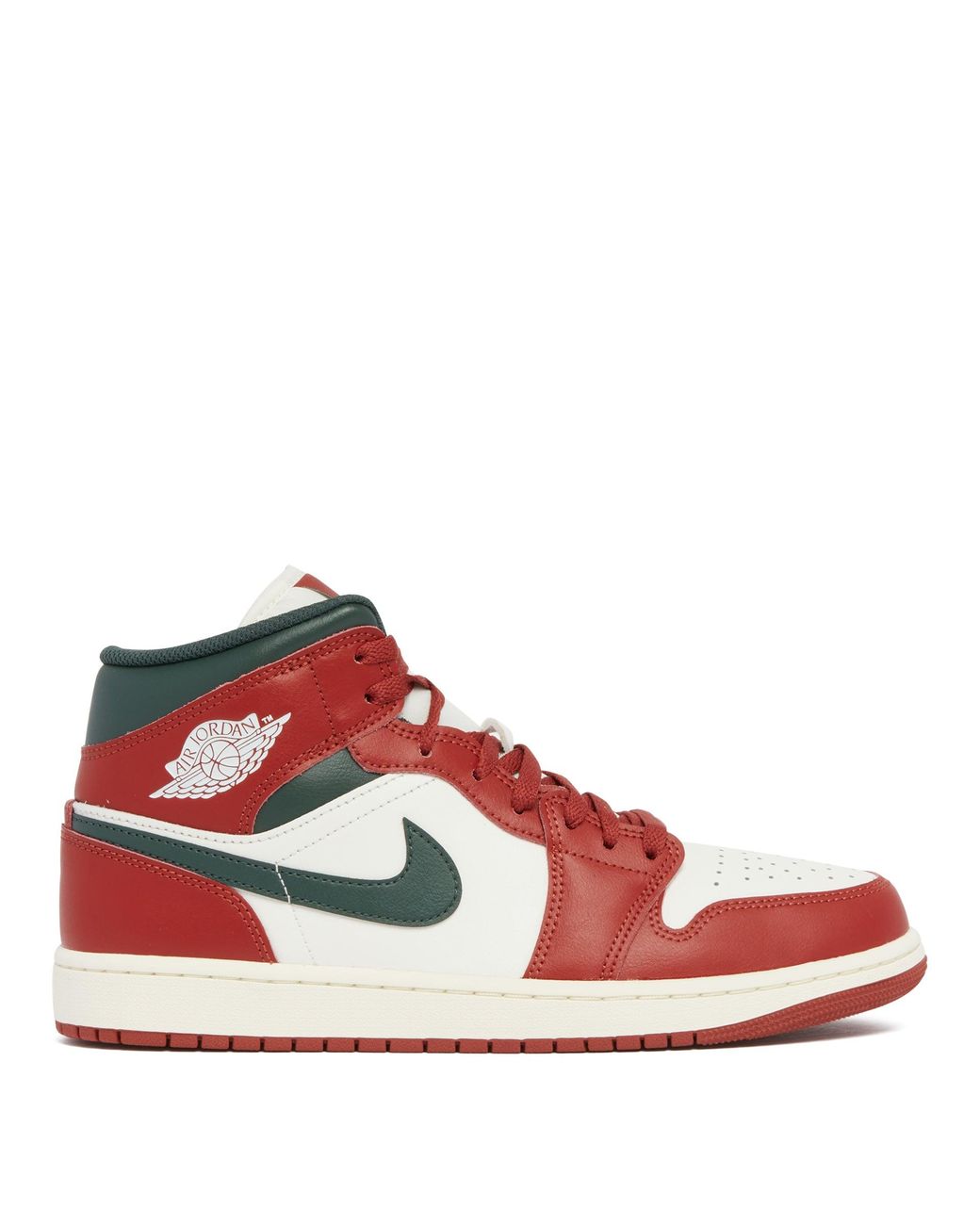 Nike Red Air Jordan 1 Mid Sneakers for men