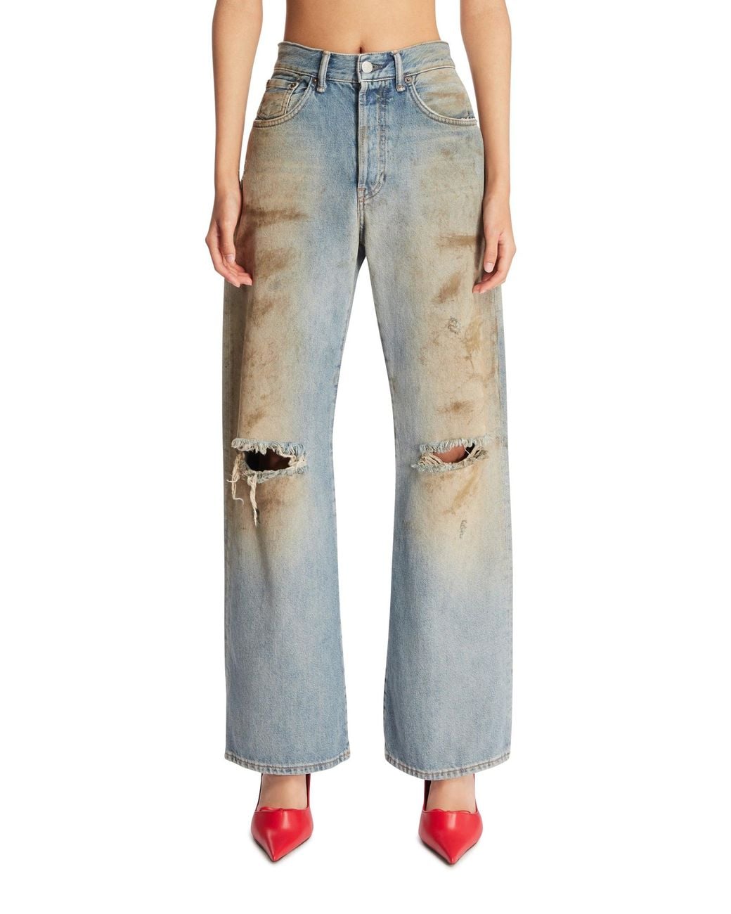 Acne Blue Five-Pocket Jeans