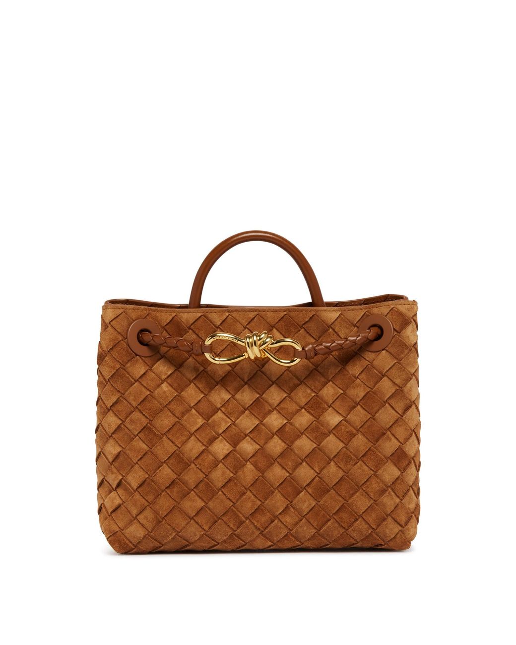 Bottega Veneta Brown Suede Small Andiamo Bag