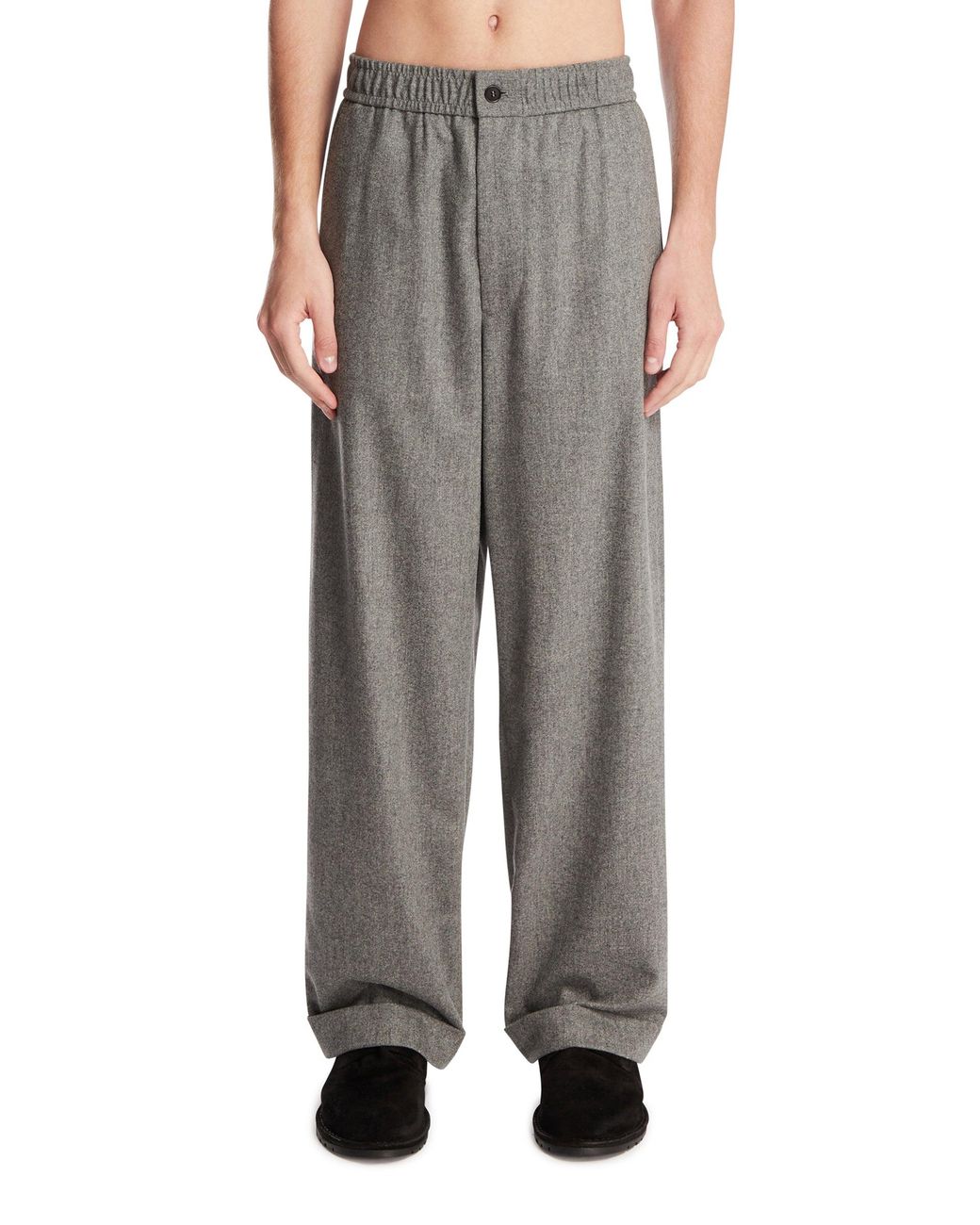 Giorgio Armani Gray Wool And Cashmere Trousers for men