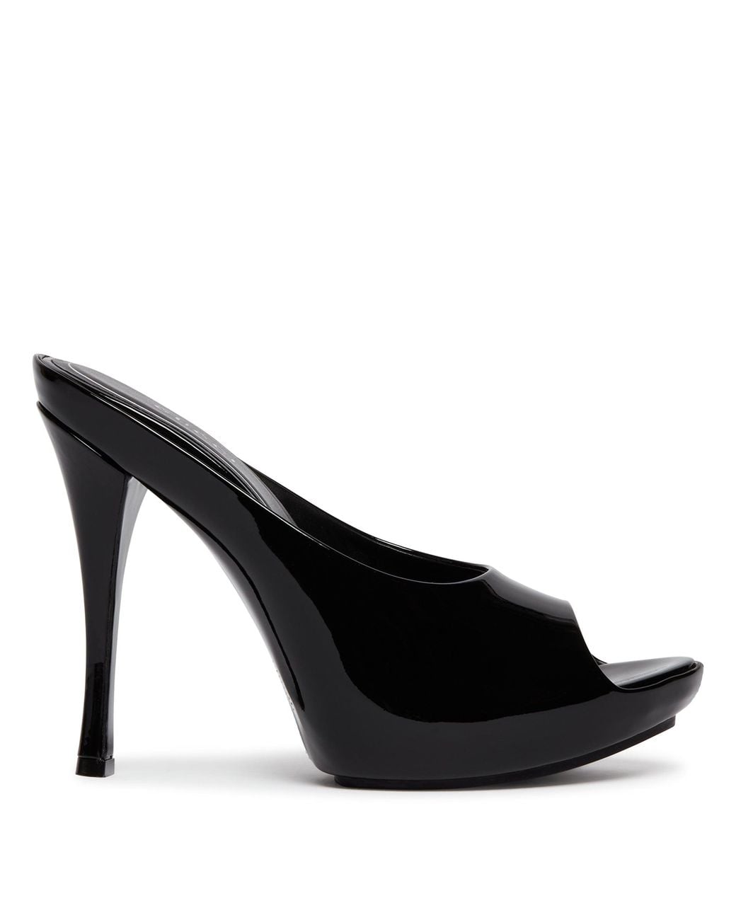 Gucci Black High-Heel Platform Slider Sandals