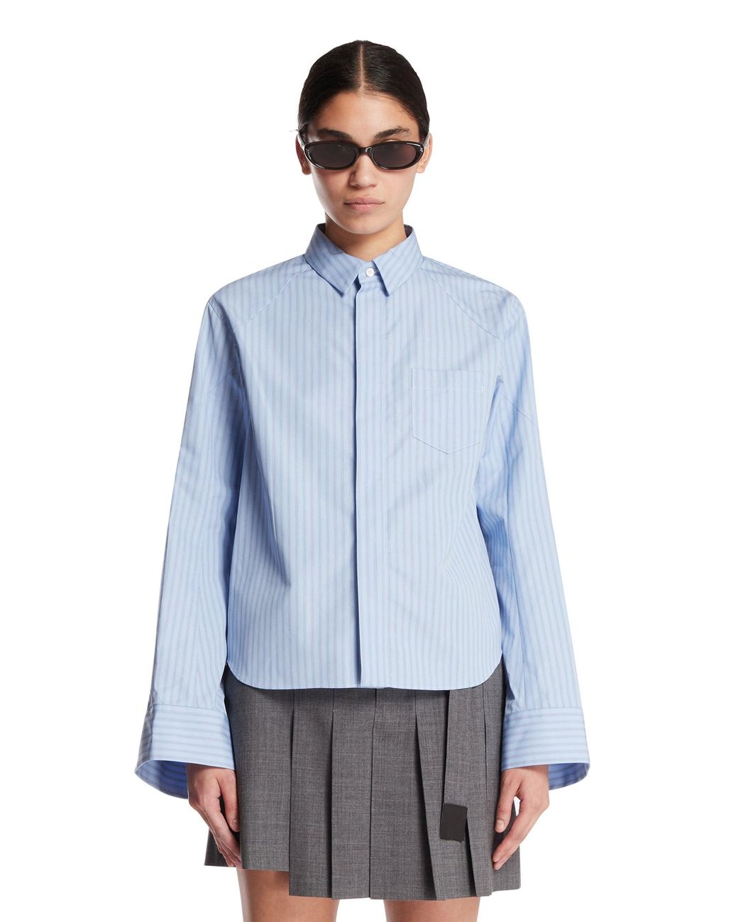 Sacai Blue Light Cotton Shirt